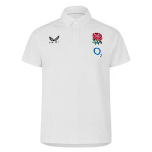 Castore Mens Polyester Rugby Polo Shirt / White